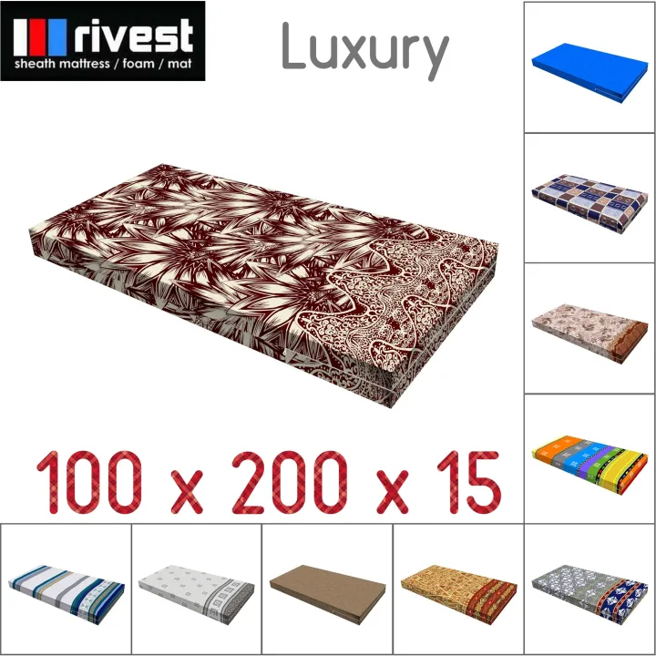 Rivest sarung kasur 100 x 200 x 15 cm sprei resleting lazada indonesia