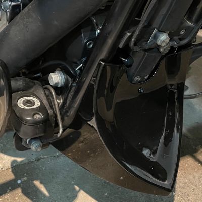 ☀★ กระทะท้องแฟริ่งสกรูปิดสปอยเลอร์คางชิ้นส่วนข้างหน้ามอเตอร์ไซค์สำหรับ Harley Sportster XL883 XL1200 48 XL 883 1200 XL1200N 2019 2018