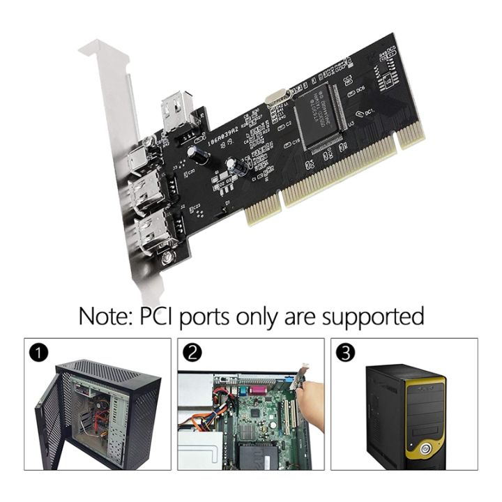 3-port-ieee-1394-firewire-card-pci-firewire-adapter-ieee-1394-pci-controller-card-for-desktop-pc