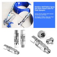 1/4-Inch High Pressure Spray Hose Swivel Joint Fit For Paint Sprayer Stainless Steel Tool Accessories