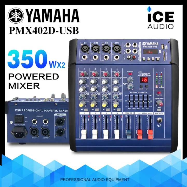 Yamaha PMX402D-USB 4-channel mixer built-in amplifier with Bluetooth ...