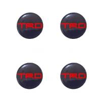 สติ๊กเกอร์เรซิ่นฝาล้อ TRD สีแดง ฝาล้อขนาด 7 cm จำนวน 4 ชิ้น**คุณภาพคัดเกรด*