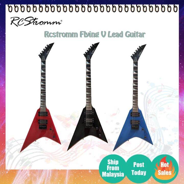 Rcstromm Flying V Shape Electric Guitar Combo Set King V Series Lazada