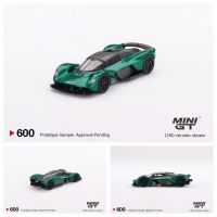 พรีเซลใน December MINI GT 1:64แอสตันมาร์ตินวาลคิรี่แอสตันมาร์ตินแข่งรถ600สีเขียวรถโมเดล Diecast