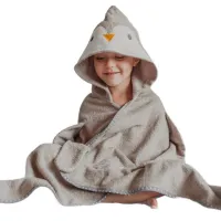 Cuddledry ผ้าเช็ดตัวพรีเมี่ยมสำหรับเด็ก 1-3 ปี ลายเพนกวิน (Hooded Bath Towel, Cuddlepenguin)