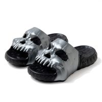 Skull Men Women Slippers Gothic Summer Anti-Slip Sandals Cushioned EVA Thick Soft Indoor Beach Casual Couple Fun Flip FlopsTH