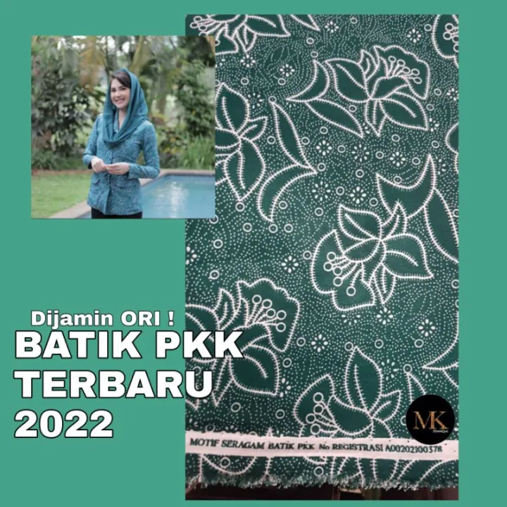 Kain Batik Pkk Terbaru Seragam Resmi Bahan Semi Sutera Sutra Sanwos