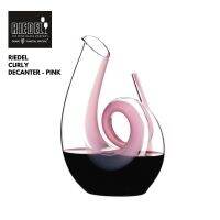 RIEDEL CURLY DECANTER  PINK - เหยือกพักไวน์แฮนด์เมดคริสตัล 1400 ml.