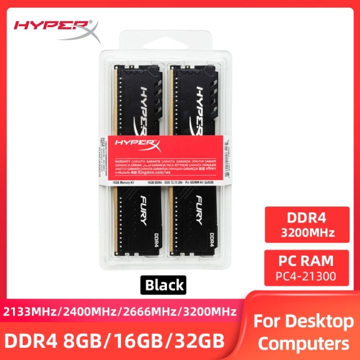 1 Hyperx FURY KIT 8GB 16GB 32GB 2400Mhz 2666Mhz 3200Mhz 3600MHZ Memory ...