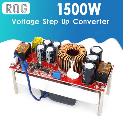 DC-DC 1500W Voltan Langkah ตัวแปลงขึ้นซีซีซีวีบูสต์โมดูล Bekalan Kuasa Langkah Up Modul Semasa Berterusan DC-DC 10-60V Hingga 12-97V