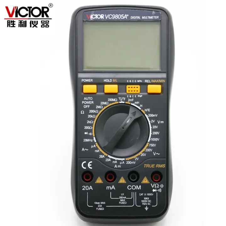 【Ready Stock】 Victor VC9805A+ Digital Multimeter 2000 Counts Amp ...