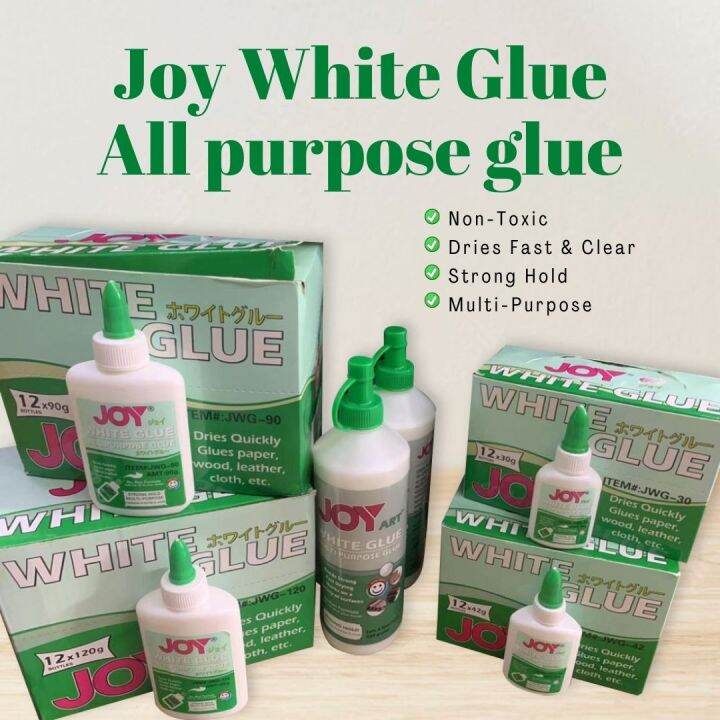 JR2MK Joy White Glue 30/42/90/120/250 grams Multi-Purpose Bonds Paper ...