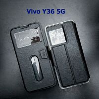 เคส Vivo Y36 5G - เคสฝาพับ วีโว่ โชว์เบอร์ ตั้งได้