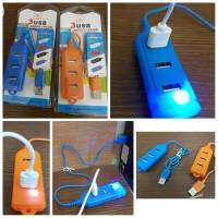 ตัวขยายพอร์ต USB Ports HUB อุปกรณ์เพิ่มช่อง USB จาก 1 เป็น3 ช่อง ขนาด 2.1 แอมป์ สายยาว 0.4 เมตร