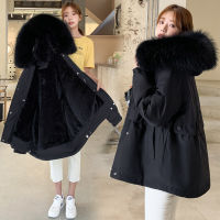 【cw】2022 Winter New Korean Style Cotton Clothes Loose Large Size Cotton-Padded Coat Womens Hooded Short Parka Coat ！