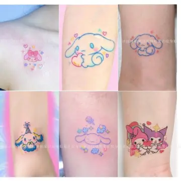 Sanrio Hello Kitty Temporary Tattoo 5 Pc Lot Little Twin Stars Keroppi  1416  eBay
