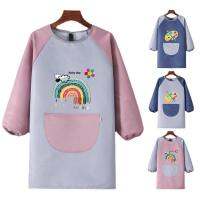 Kids Painting Aprons Polyester Long Sleeve Painting Smocks for Kids Waterproof Comfortable Adjustable Art Aprons with Big Pocket for Cooking Writing Pottery Painting trusted