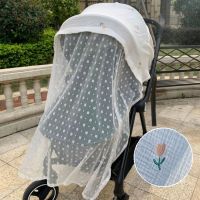 Baby Stroller Cover Breathable Mesh Mosquitoes Net Gauze Sunshade Windshield Sunscreen Curtain