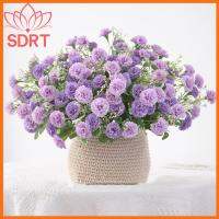 เครื่องประดับตกแต่งบ้านเดสก์ทอป20หัวเครื่องประดับงานแต่งงาน Carnation ดอกไม้ปลอมที่ยึดดอกเดซี่ประดิษฐ์