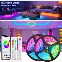 LED Strip Lights for Bedroom LED 1-5m 10m 15m 20m 30m Color 5050 RGB Led Tape Room Decoration TV Backlight Bluetooth Neon Lights LED Strip Lighting