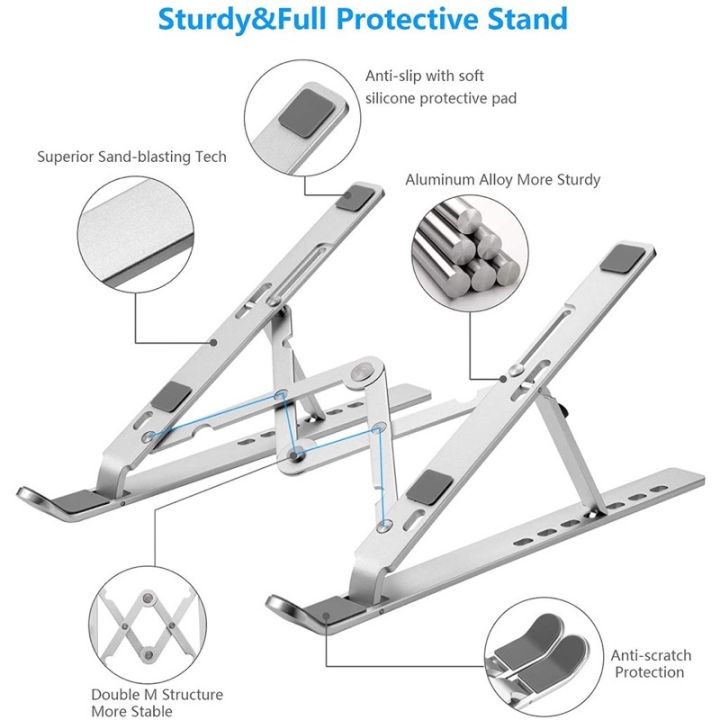 แท่นวางโน๊ตบุ๊ค-ขาตั้งโน๊ตบุ๊คพกพา-notebook-laptop-stand-ที่วางโน๊ตบุ๊ค-ที่วางแล็ปท็อป