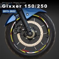 สติกเกอร์ล้อรถจักรยานยนต์กันน้ำขอบ Gixxer SF 250 2022สำหรับ Suzuki Gixxer SF 150 SF250 2015-2021 2019อุปกรณ์เสริม2020