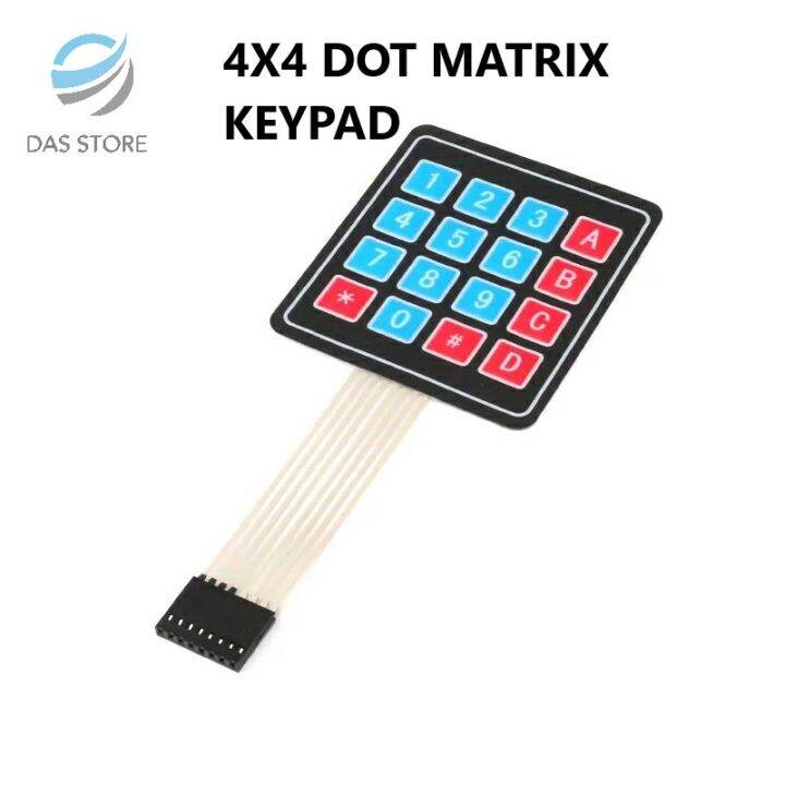 Modul Keypad Membran 4x4 Matrix Arduino Key Pad Membrane 4 x 4 | Lazada ...