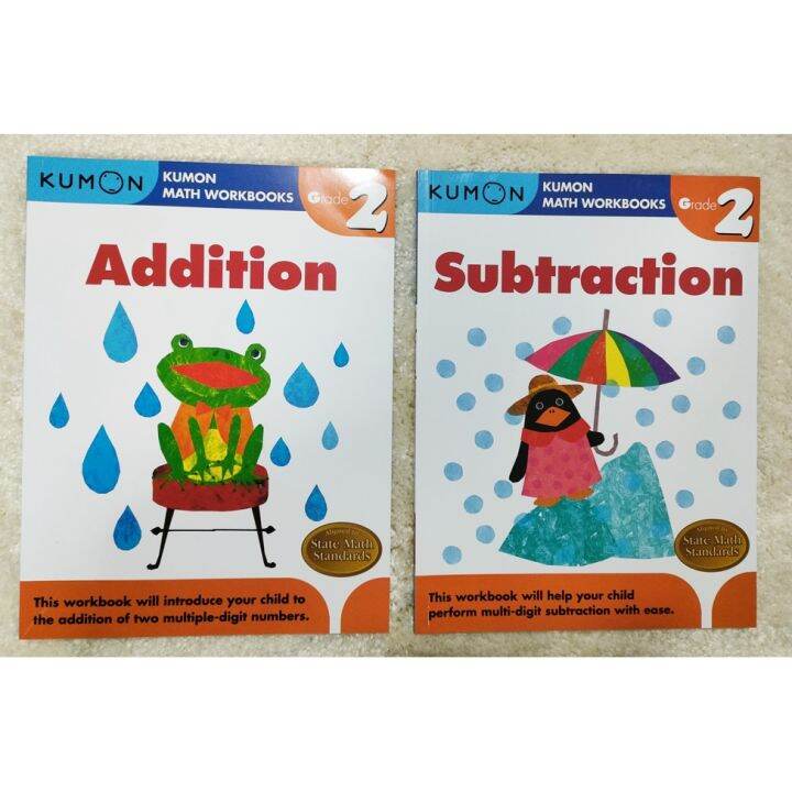 23 books in a set** Kumon Math Workbook sets*** Grade 1, Grade 2
