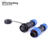 ♘ SP16 IP68 Waterproof Connector Male plug female socket 2/3/4/5/6/7/8/9 pin Wire cable connector Docking Aviation DIY YOU