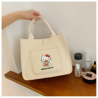 กระเป๋าถือใส่ของส่วนตัว Sanrio Character ? งานผ้าแคนวาสมาใหม่ มีช่องเล็กด้านหน้า ขนาด 28×24×13 cm