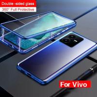 เคส Hp Vivo Y22S Y22 VivoY22 V25โทรศัพท์มือถือแบบพับเคสแม่เหล็กกันชนโลหะแบบเต็ม360ฝาแข็งป้องกัน °