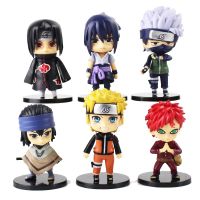 6pcsset Naruto Shippuden Figures Hinata Uzumaki Sakura Itachi Gaara Jiraiya Model PVC Action Figures Toys