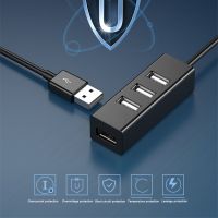 30cm USB 2.0 Splitter 4 Ports High-speed Expansion Delayed Four USB Hub Power Supply Port Hubs Computer Adapter Support OTG USB Hubs