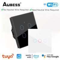 Tuya WiFi สวิตช์ไฟอัจฉริยะ EU สวิตช์อัจฉริยะไร้สาย Smart Life Remote Wall Touch Switch Alexa Home Yandex Alice