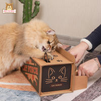 BP【Fast Delivery】Carton Interactive Mole Mice Game Toy Diy Pop-Up Puzzle Exercise Training Toys Cat Scratch Toy Pet SuppliesCOD【cod】