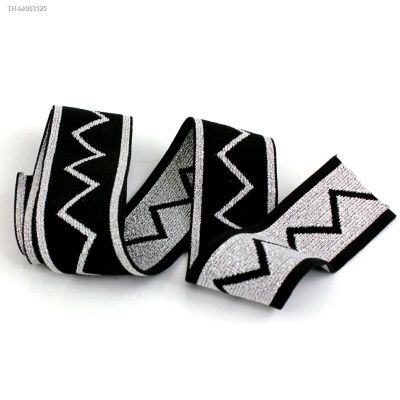 ✙♠▽ New silver style High quality and durable pants skirt belt car decoration color printing rubber band elastic band