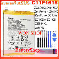 แบตเตอรี่ ASUS ZenFone 4 ZenFone 5Q Lite Z01KD ZE554KL ZC600KL X017DA Z01KDA Z01KS X017D แบตเตอรี่ C11P1618 3250mAh+ เครื่องมือ...