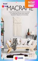 (พร้อมส่ง) หนังสือภาษาอังกฤษ Macrame: Unique Macrame Projects For Home And Garden. A Complete Step-by-Step Guide Updated &amp; Illustrated for Beginners and Int [Paperback]