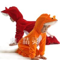 【July Star】 New stage costumes for boys and girls performance adult animal modeling fox one-piece cartoon clothes