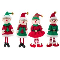 2022 Home Happy New Year Kids Gift Christmas Elf Doll Ornaments Xmas Tree pendant For Christmas Tree Hanging Pendant Supplies