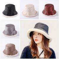 {You have a hat}Topi Bucket ผ้ากำมะหยี่,หมวกฤดูหนาวสำหรับผู้หญิงผู้ชาย Topi Memancing ตาข่ายกลวงหมวกอาบน้ำเด็กผ้าฝ้ายแฟชั่นเข้ากับทุกชุด