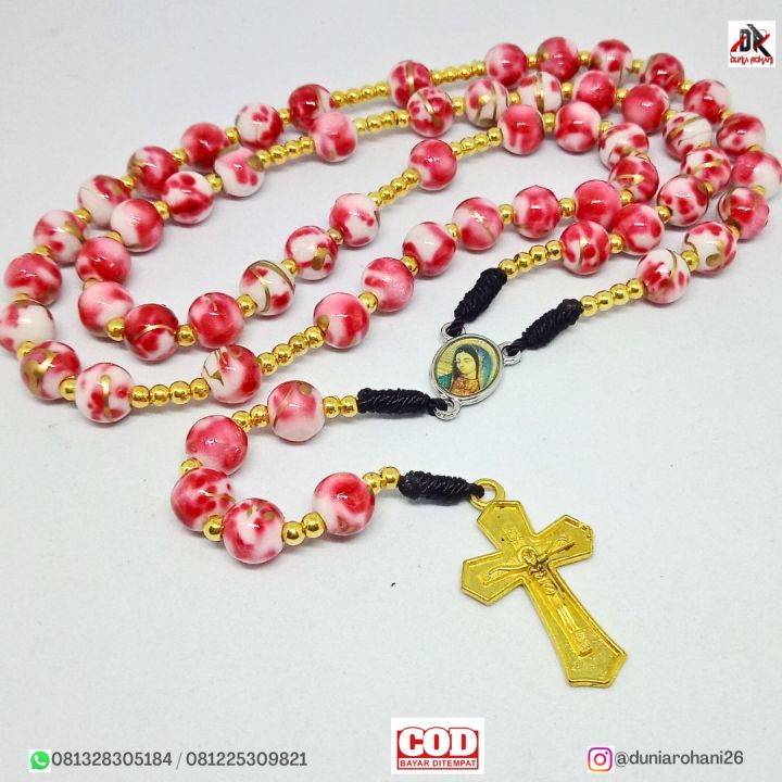 Kalung Rosario Katolik Marmer Eksklusif | Lazada Indonesia