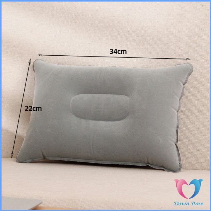 หมอนเป่าลม-หมอนพกพา-หมอนหนุนหลัง-หนุนนอน-inflatable-pillow