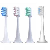 ZZOOI Brush Heads for Xiaomi MIJIA T300/T500/T700 Sonic Electric Toothbrushes End-rounded Bristle with Dust-proof Cap Remove Stains