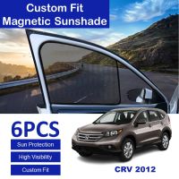 NEW 6PCS Honda CRV Car Magnetic Sunshade Auto Side Window Curtain Front Rear Sun Protection UV Ray