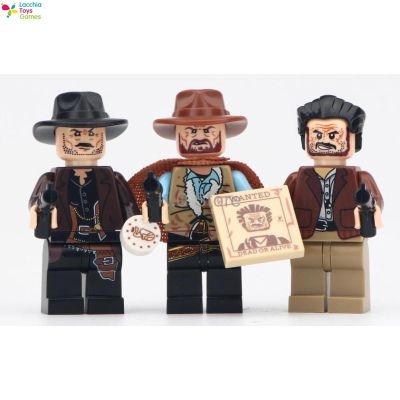 LT【ready Stock】Legoing Cowboy Movie Series Puzzle Assembling People Building Blocks Toys1【cod】