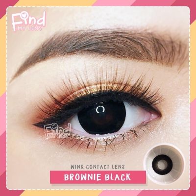 คอนแทคเลนส์ Wink Lens Brownie(Black,Choco) ค่าสายตา 0.00 ถึง -10.00