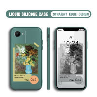 เคสโทรศัพท์ของเหลวทรงสี่เหลี่ยมแบบดั้งเดิมสำหรับ Realme C30S เคสป้องกันทนแรงกระแทกคลุมทั้งหมดภาพสีน้ำมันปลอกซิลิโคน