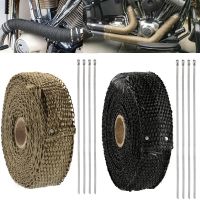 【YD】 2.5cm X 5m Motorcycle Insulation Wrap Exhaust Header Pipe Tape Proof