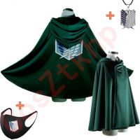 Attack on Titan Anime Cloak Shingeki No Kyojin Cosplay Scouting Legion Wings of Liberty Levi Ackerman Eren Hange Zoe Outfit Cape